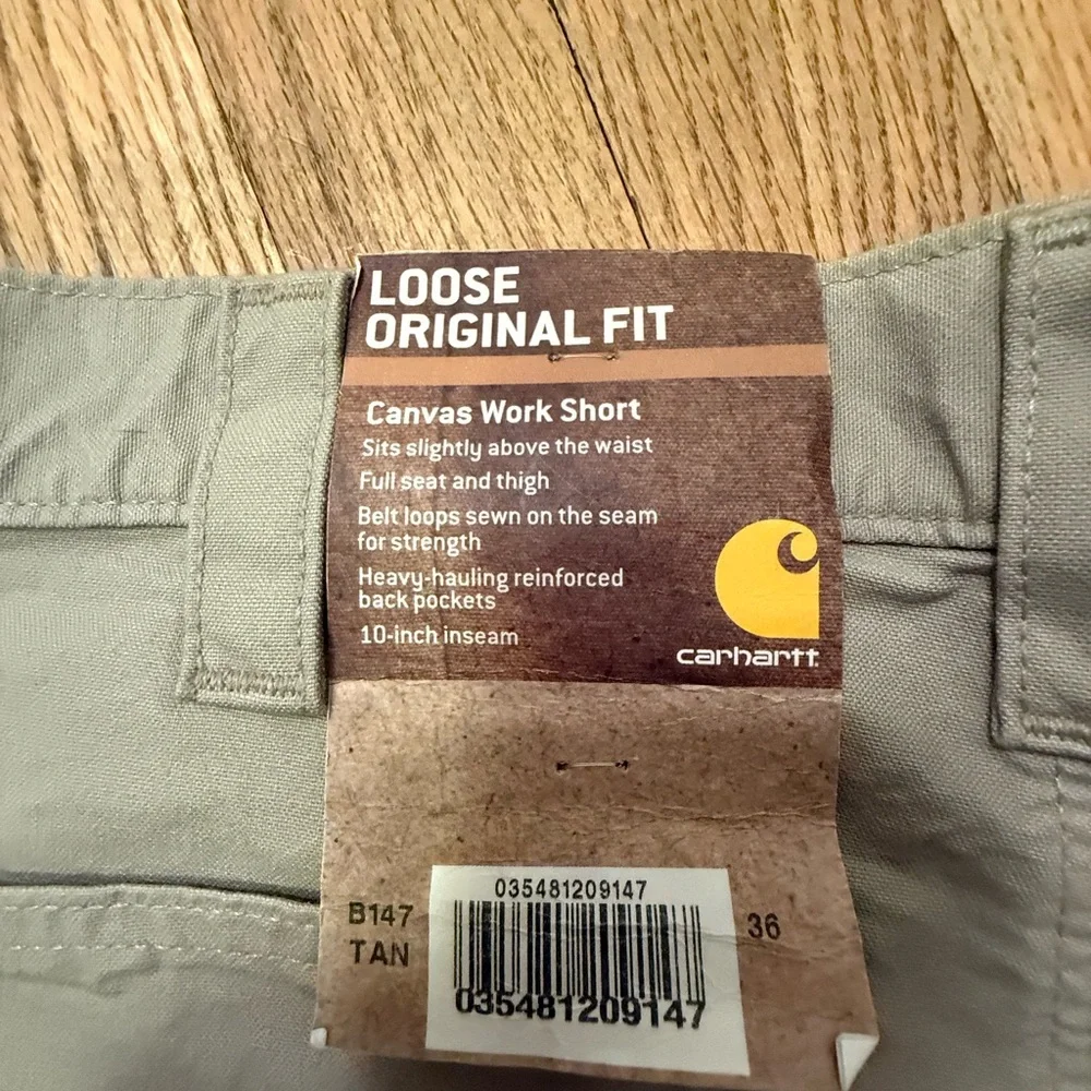 Carhartt Men's Khaki Cargo Shorts - Picture 2 of 5